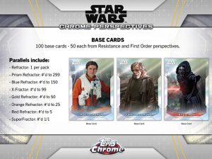 2020 Topps Star Wars Chrome Perspectives Resistance vs. The First Order