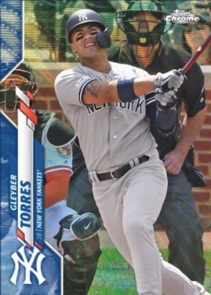 Base Blue Wave Refractor Gleyber Torres MOCK UP