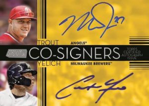 Co-Signers Mike Trout, Christian Yelich MOCK UP