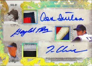 Signature Swatches 6 Back Don Sutton, Gaylord Perry, Tom Glavine