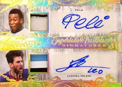 Superlative Trailblazers Signatures Pele, Lionel Messi