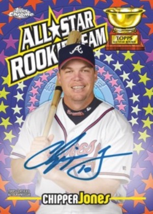 Topps All-Time Rookie Cup Team Auto Chipper Jones MOCK UP