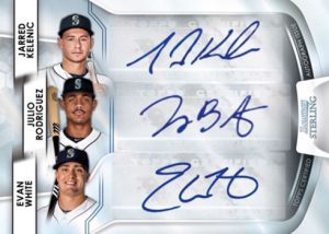 Triple Refractor Auto Evan White, Julio Rodriguez, Jarred Kelenic MOCK UP Triple Refractor Auto Evan White, Julio Rodriguez, Jarred Kelenic MOCK UP