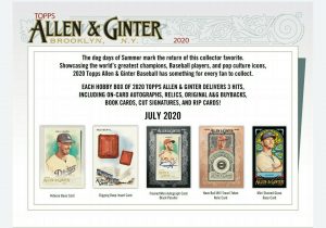 2020 Topps Allen & Ginter Baseball