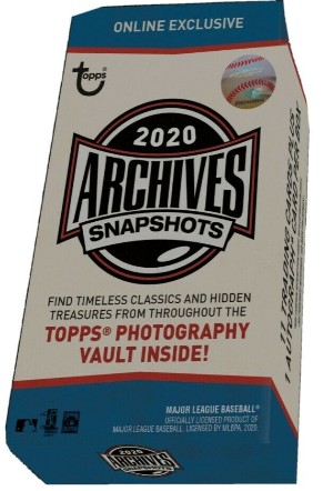 2020 Topps Archives Snapshots Baseball