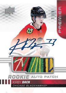 Acetate Rookie Auto Patch Kirby Dach MOCK UP