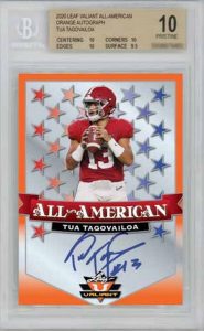 All-American Auto Orange Tua Tagovailoa MOCK UP All-American Auto Orange Tua Tagovailoa MOCK UP