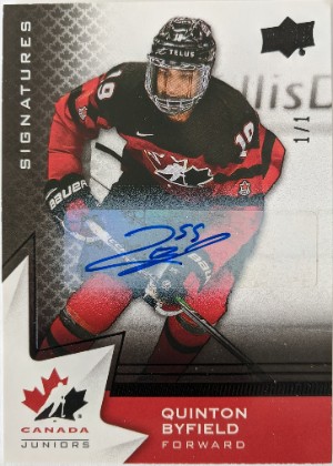 Base Black Signatures Quinton Byfield
