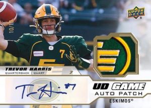 UD Game Jersey Auto Patch Trevor Harris MOCK UP
