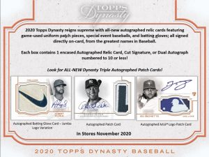 2020 Topps Dynasty Baseball