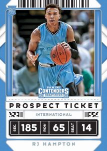 Base Prospect Ticket RJ Hampton MOCK UP