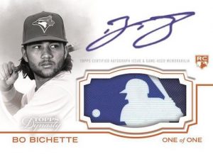 Dynasty Autographed MLB Silhoutted Batter Logo Patch Bo Bichette MOCK UP
