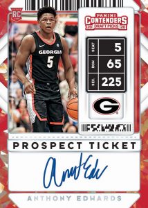 Prospect Ticket RPS Auto Cracked Ice Anthony Edwards MOCK UP