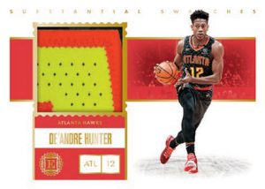 Substantial Swatches Rookie Prime De'Andre Hunter MOCK UP