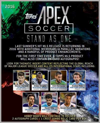 Topps Apex Sell Sheet