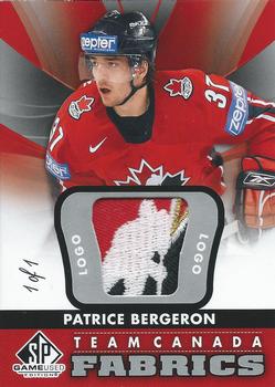 12-13 Upper Deck SP Game Used Team Canada Patch Patrice Bergeron