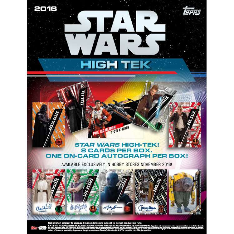 Star Wars High Tek Sell Sheet