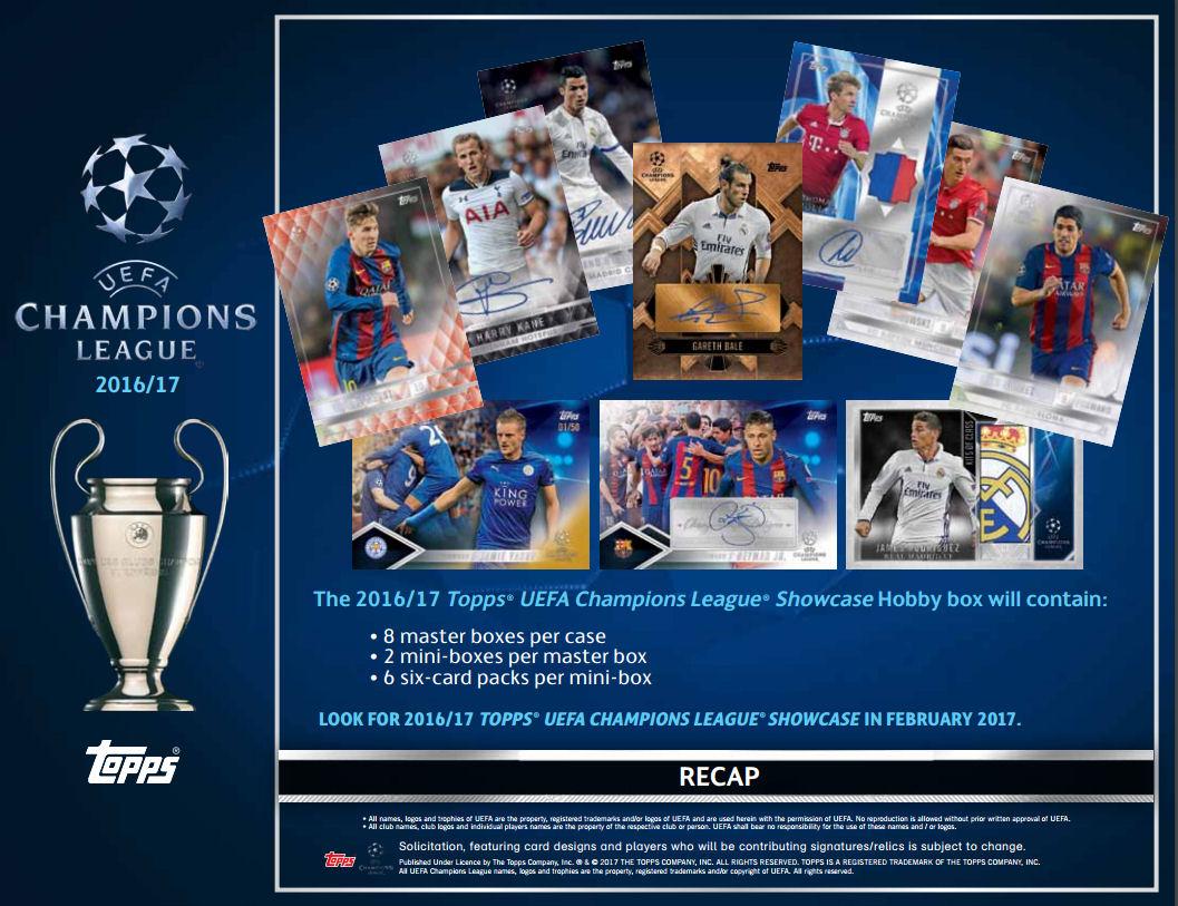 2016-17 UEFA Champions League Showcase Sell Sheet
