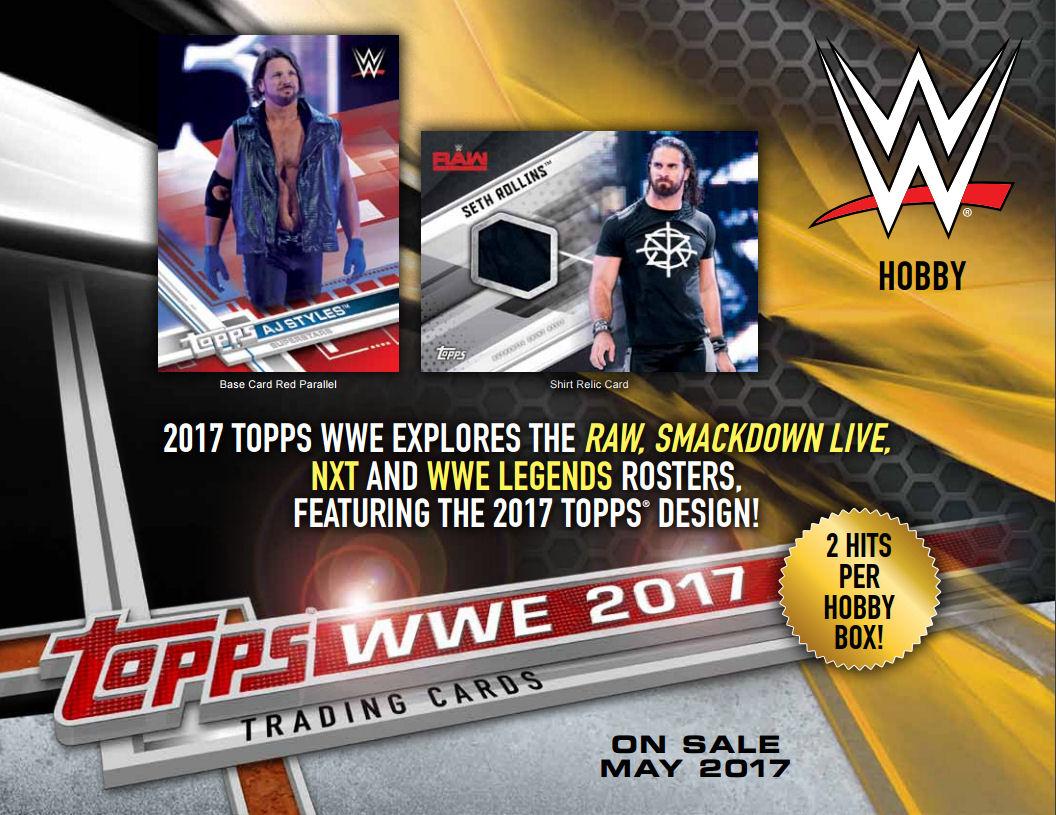 2017 Topps WWE Sell Sheet