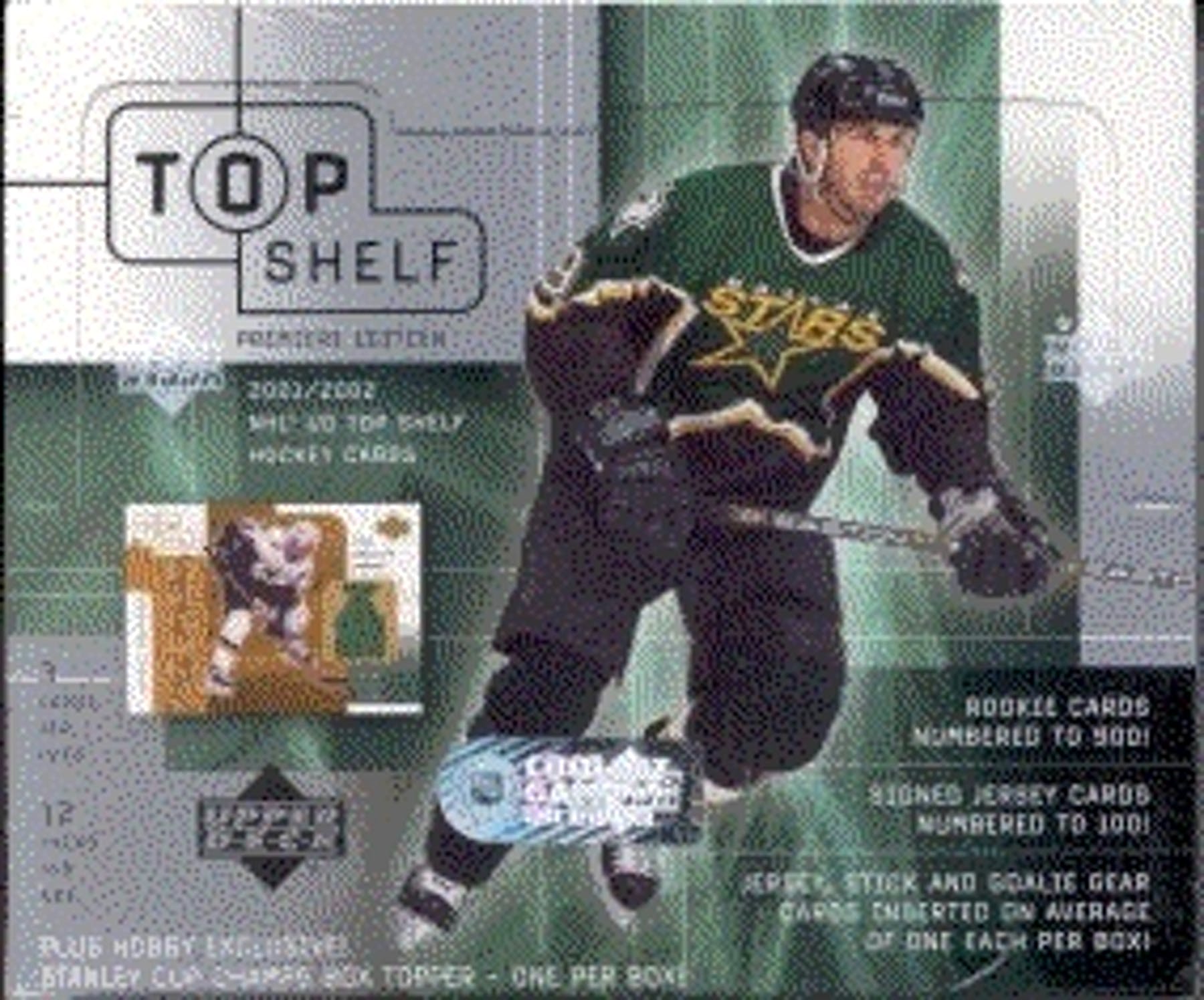 2001-02 UD Top Shelf Hockey Goalie Gear #B-JH Johan Hedberg