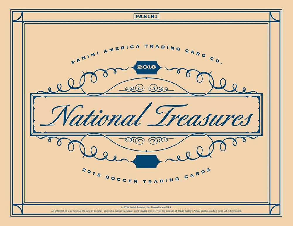 2018 National Treasures Soccer Card Checklist