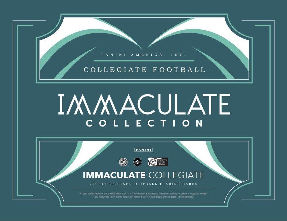 2018 Immaculate Collection Collegiate Football