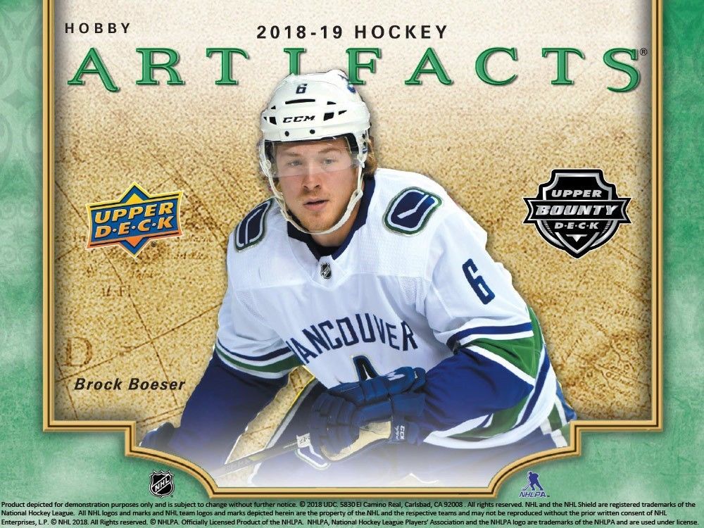 2018-19 UD Artifacts Odds