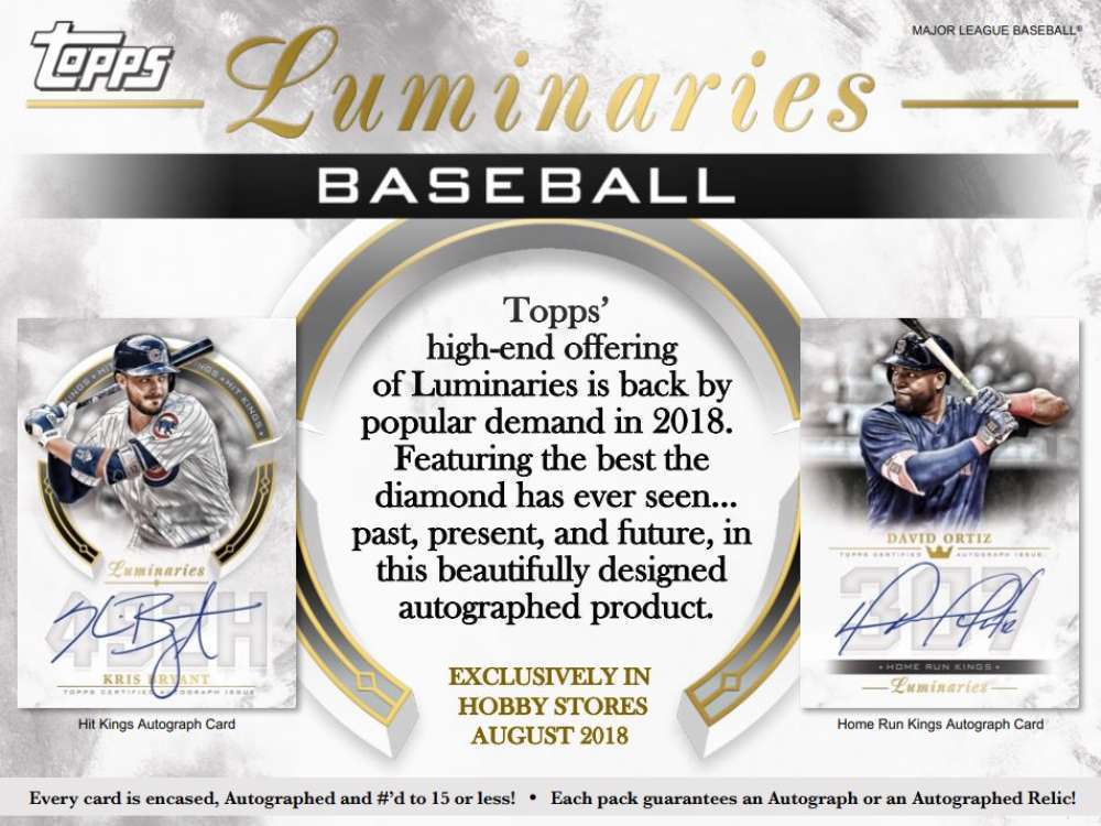 2018 Topps Luminaries