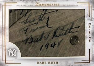 Cut Signatures Babe Ruth - Checklistcenter.com