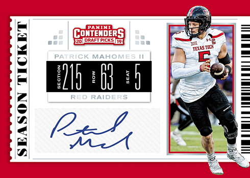 Patrick Checklist Season Ticket Signatures Patrick Mahomes II - Checklistcenter.com