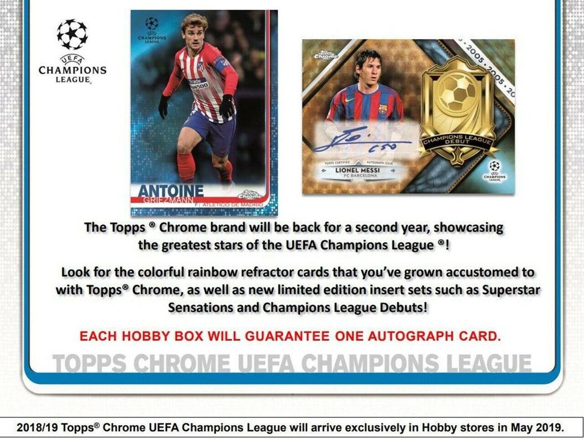 2018-19 Topps Chrome UEFA Champions League