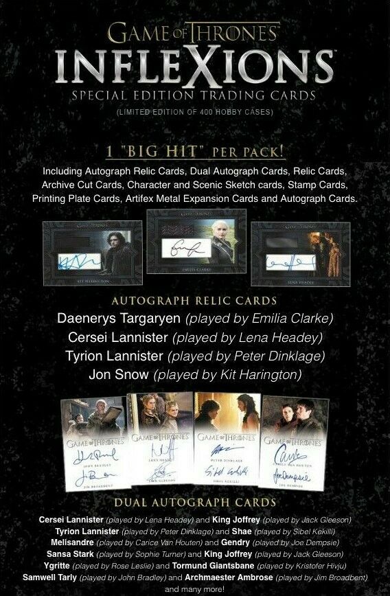 2019 Rittenhouse Game of Thrones Inflexions