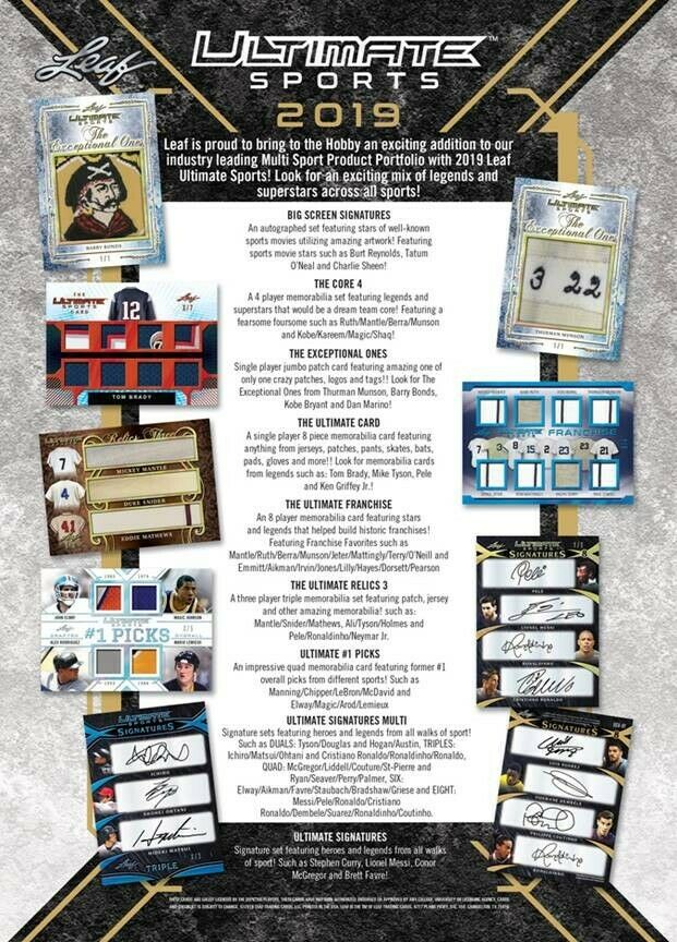 2019 Leaf Ultimate Sports