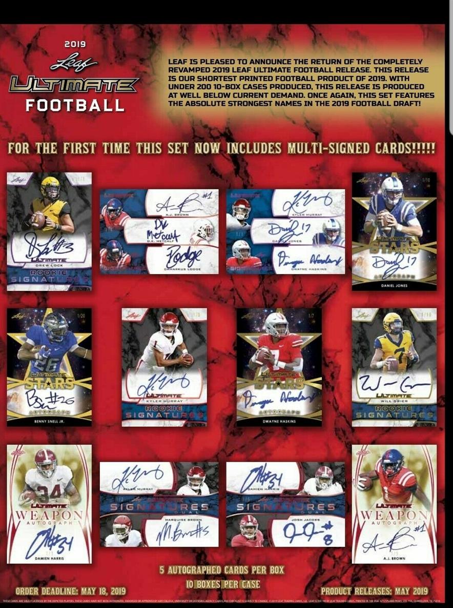 2019 Leaf Ultimate Football
