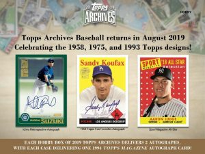 2019 Topps Archives Baseball