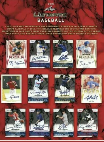 2019 Leaf Ultimate Draft Baseball