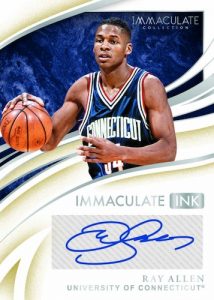 Immaculate Ink Auto Ray Allen MOCK UP