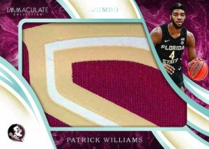 Immaculate Jumbo Patch Patrick Williams MOCK UP Immaculate Jumbo Patch Patrick Williams MOCK UP