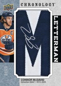 Letterman Patch Auto Connor McDavid MOCK UP