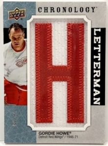 Letterman Patch Gordie Howe