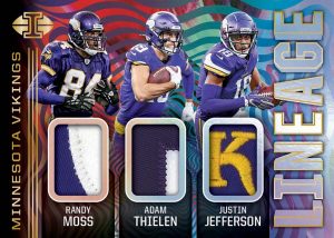 Lineage Gold Randy Moss, Adam Thielen, Justin Jefferson MOCK UP Lineage Gold Randy Moss, Adam Thielen, Justin Jefferson MOCK UP