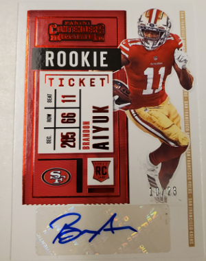 Rookie Ticket RPS Preview Red Brandon Aiyuk Rookie Ticket RPS Preview Red Brandon Aiyuk