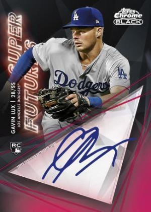 Super Futures Auto Red Refractor Gavin Lux MOCK UP