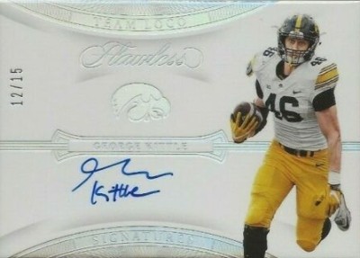 Team Logo Signatures Silver George Kittle