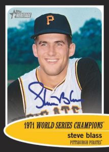 1971 World Series Champions Auto Steve Blass MOCK UP 1971 World Series Champions Auto Steve Blass MOCK UP