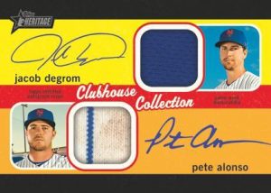 Clubhouse Collection Dual Auto Relic Jacob DeGrom, Pete Alonso MOCK UP Clubhouse Collection Dual Auto Relic Jacob DeGrom, Pete Alonso MOCK UP