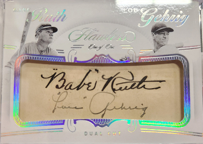 Flawless Dual Cut Babe Ruth, Lou Gehrig