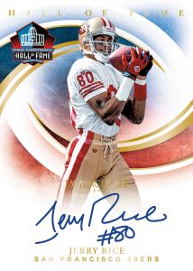 Immaculate HOF Signatures Jerry Rice MOCK UP