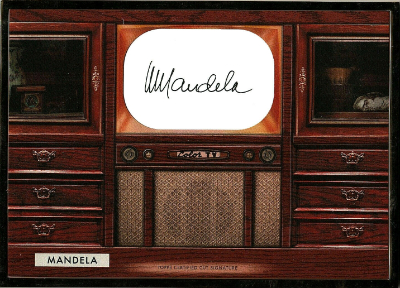 Oversized Cut Signature Nelson Mandela