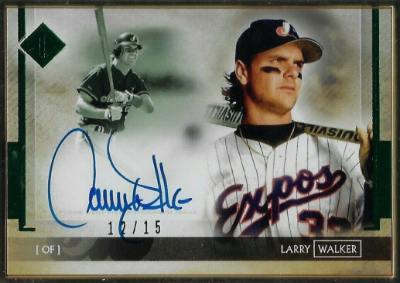 Transcendent Collection Auto Variation Emerald Larry Walker